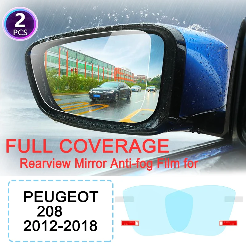 

KULEOU Full Cover Anti Fog Film Rearview Mirror for Peugeot 208 208GTI GTI 2012~2018 Car Stickers 2013 2014 2015 2016 2017 2018