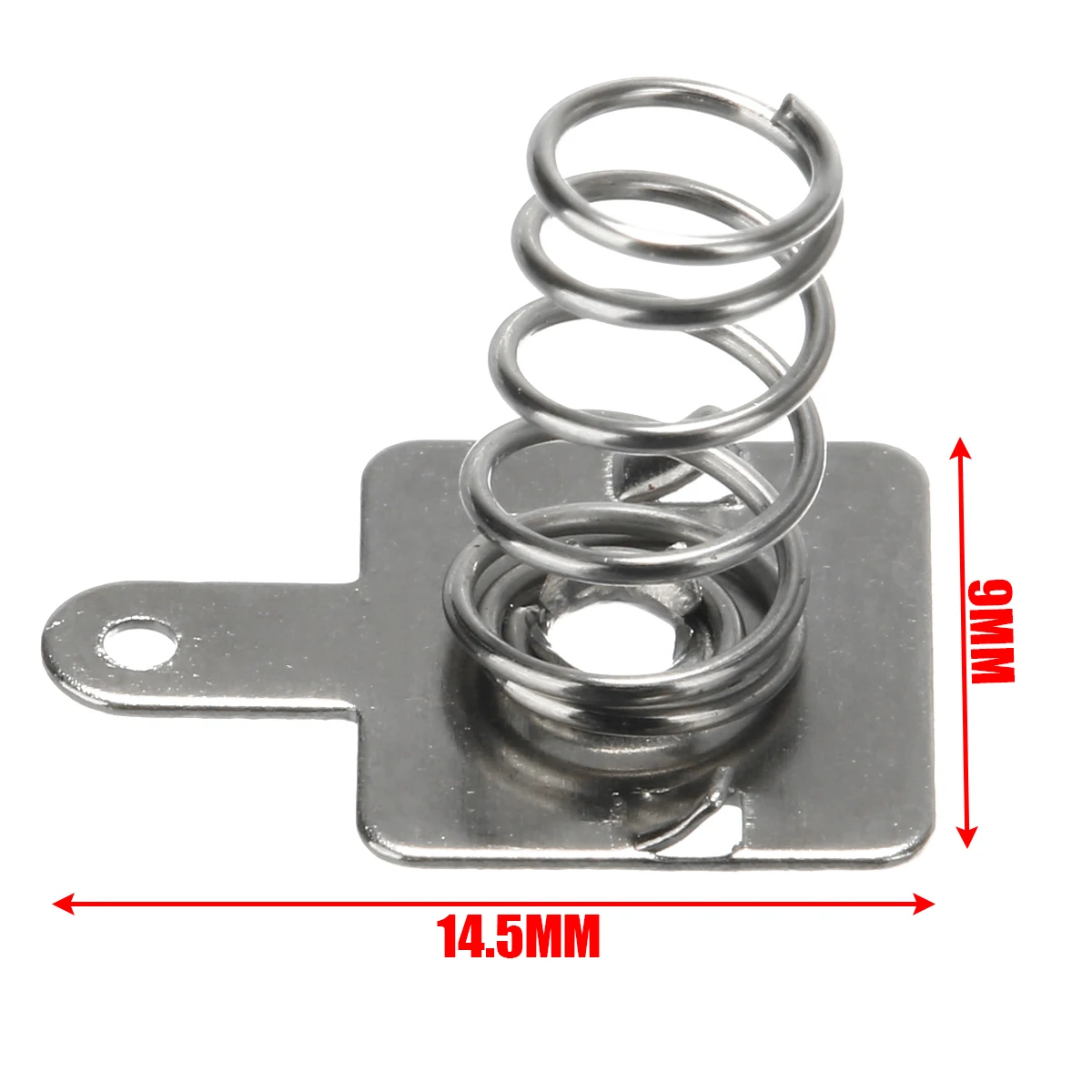 10 пар Серебряная Замена металлическая пружина положительные отрицательные