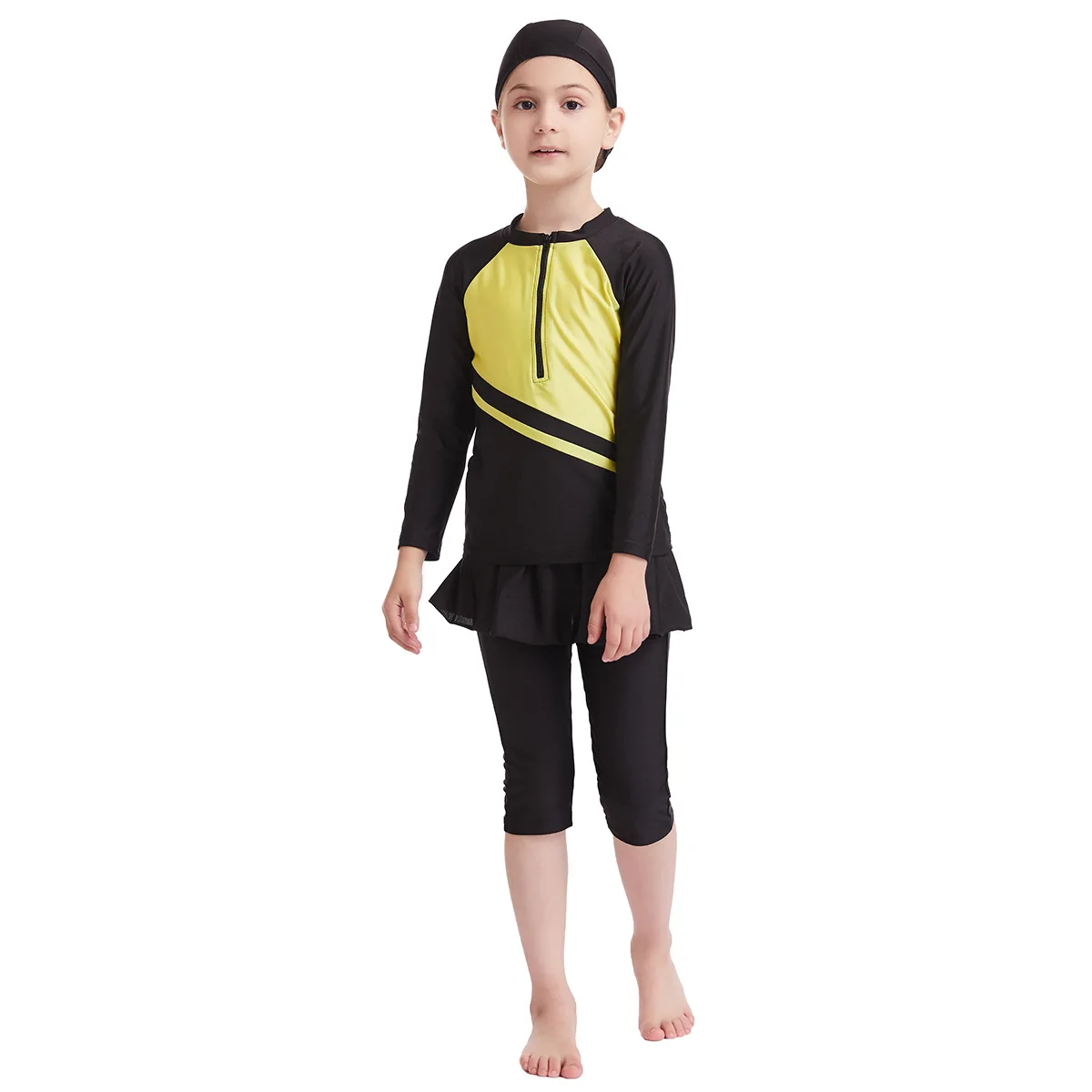 

Girl Swimwear Conservative Swimsuit Islamic Swimming Suit for Girls