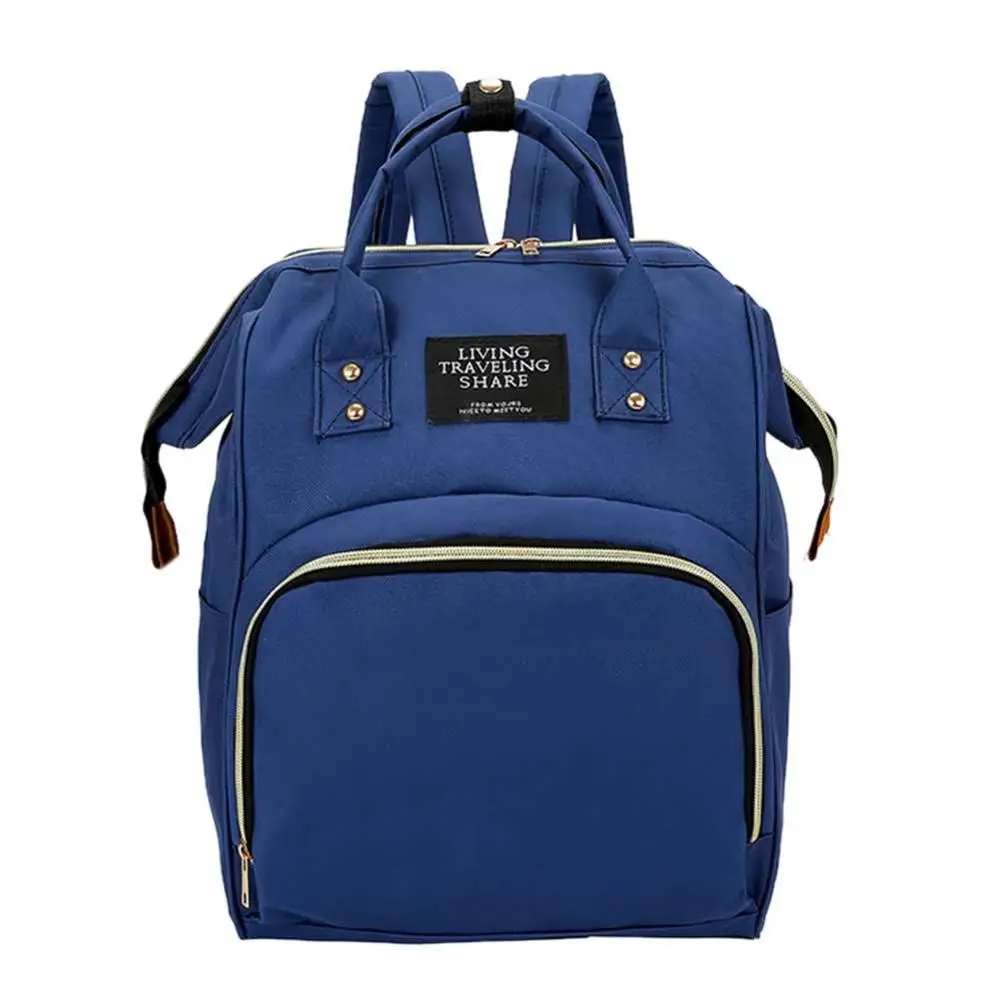 Dark Blue 02 Сумка для подгузников для мам, Большая вместительная сумка для детских подгузников, дизайнерская сумка для кормления, рюкзаки для путешествий, сумки для подгузников для мам и детей - Цвет: Dark Blue 02