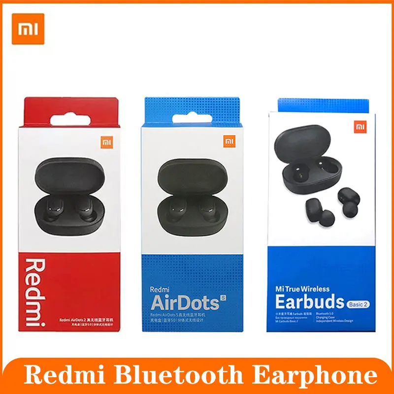 Оригинальные наушники Xiaomi Redmi Airdots 2 Bluetooth глобальная версия Mi настоящие
