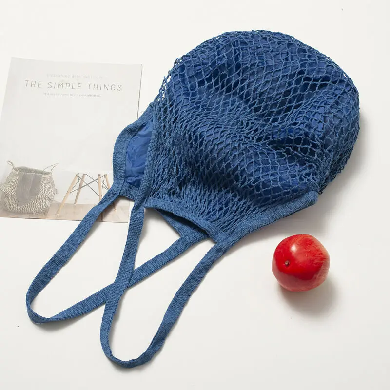 Повседневная Сетчатая Сумка для покупок прочные хозяйственные сумки женщин и