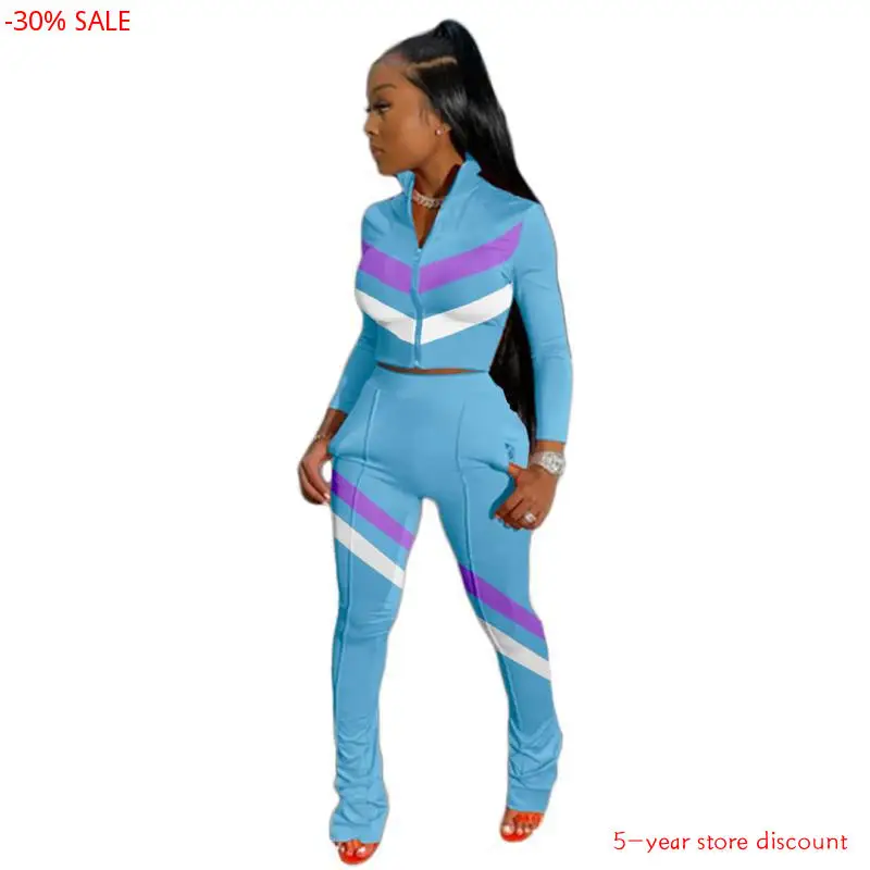 Комплект из 2 предметов женские штаны и топ 2020 осенние модные повседневные на