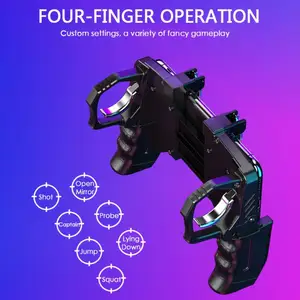 K21 Game Handle PUBG Mobile Phone Gamepad Joystick L1 R1 Trigger Game Shooter Controller for iPhone  in Pakistan