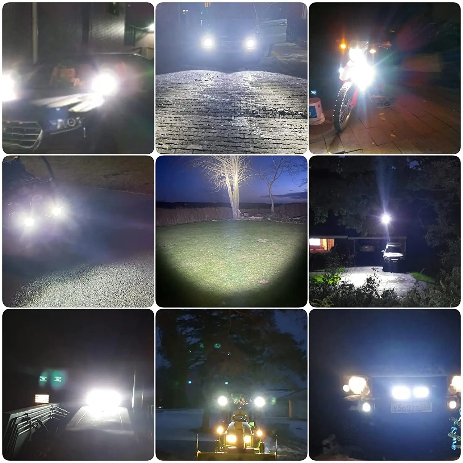

Car Square Spot Led Pods Work Driving Spotlight Bar for Off-Road Pick-up Truck 4X4WD Motorcycle Boat Tractor Fishing Deck ATV