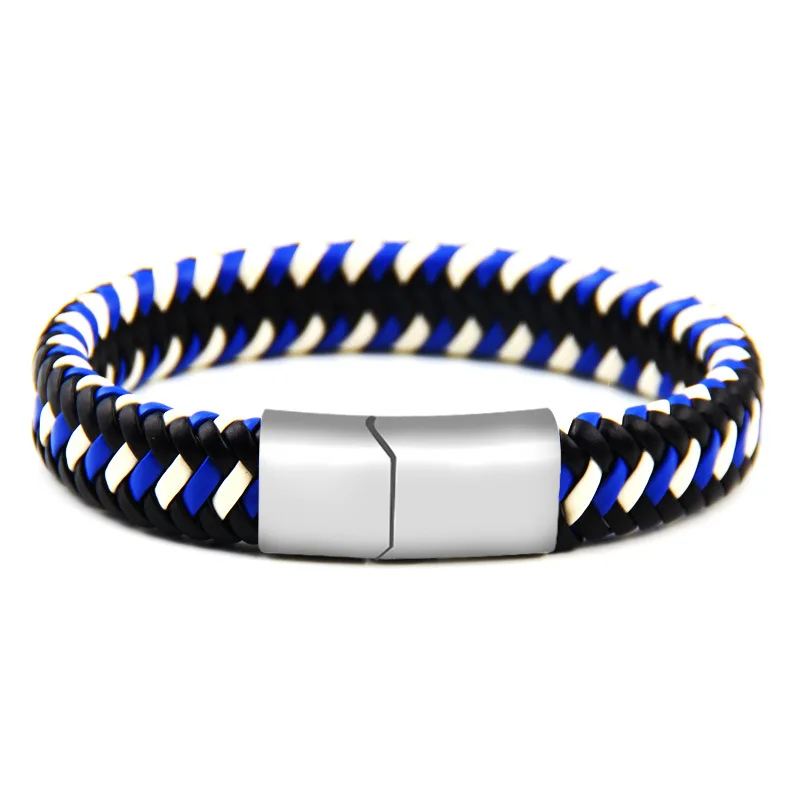 Мужской кожаный браслет мужской | Украшения и аксессуары