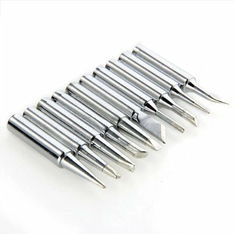 

10 Pcs Soldering Iron Tip 900M Tips For 936 Soldering Station Accessory Tools