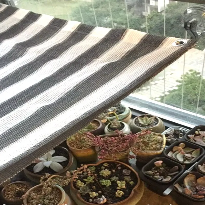 

3X6m HDPE Sun Sails Grey+White Sun Shade Sails Home Garden Courtyard Use Sunshade Net Flower Plants Sun Shelter