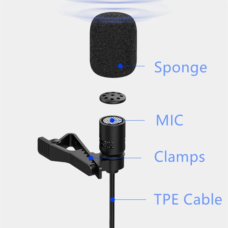 

Dual UHF Lavalier Lapel Wireless Microphone Recording Vlog Youtube Live Interview for Iphone Ipad PC Android DSLR mic