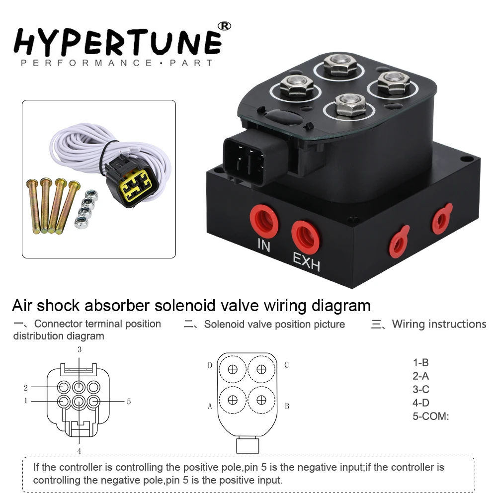 

Auto/motorcycle 12V Solenoid Valve Air ride Suspension manifold valve (0-200psi) Control Air Bag Suspension HT-ESV01