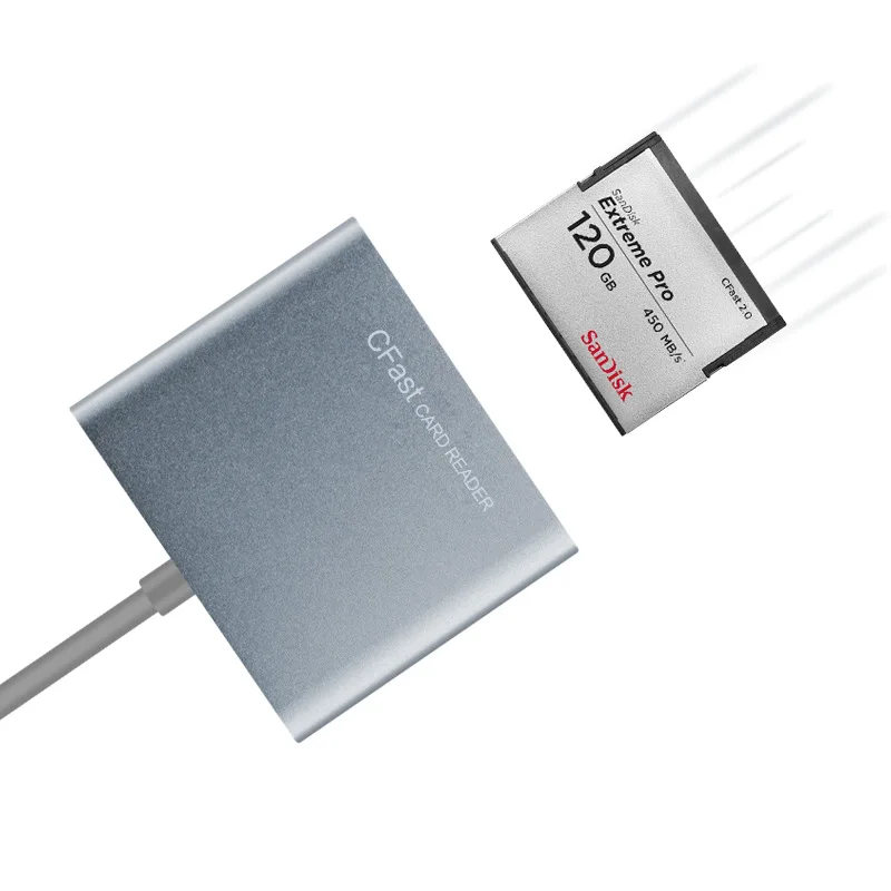 

CFast 2.0 Card Reader for Canon 1DX Mark II C300 Mark II XC10 For HASSELBLAD H6D-100c for ARRI Memory Card to USB 3.0