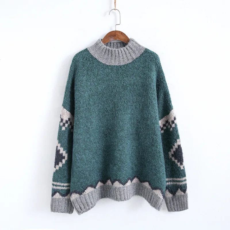 Johnature Tops Casual Sweater Women Clothes 2020 New Spring Pullovers O-neck Full Sleeve Leisure All-match Ladies Sweaters | Женская