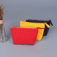 300 pcs creative customized colorful candy color zipper canvas cosmetic bag ins minimalism handbag
