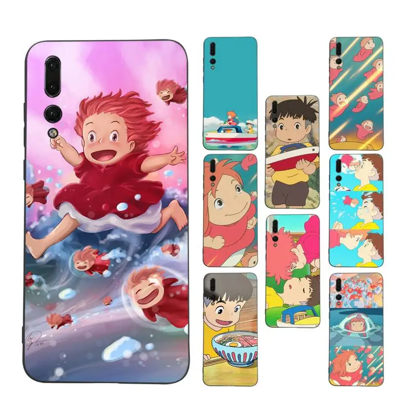 

Ponyo on the Cliff Phone Case For Huawei P9 P10 P30lite p30 20pro p40lite P30 Soft Silicone Capa