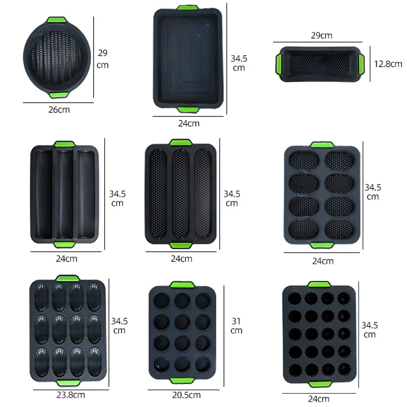 Силиконовые формы для выпечки Десерт Брауни форма тостов хлеба Мадлен выпечка