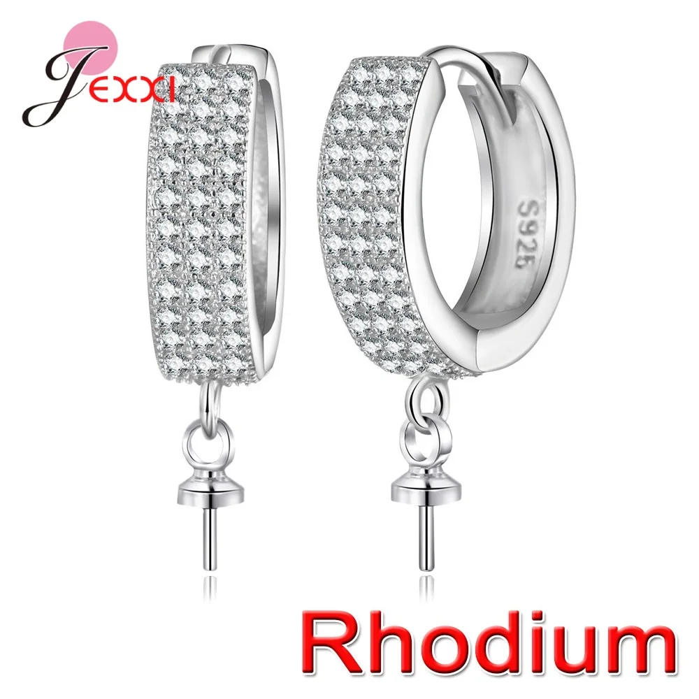 

New Creative Earwire Earring Hooks Clasps For DIY Jewelry 925 Sterling Silver Hoop Dangle Earrings Findings Accessories