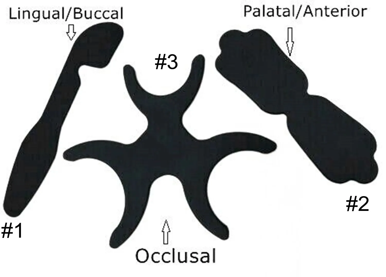 

Dental Black Photo Contrast Soft Occlusal Silicone Anterior Lingual Buccal Comfort Contrastor