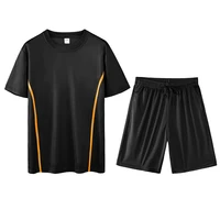 2pcs tshirts set men tracksuit jogging sportswear casual breathable t shirts men quick drying tops tee mens t shirts woman