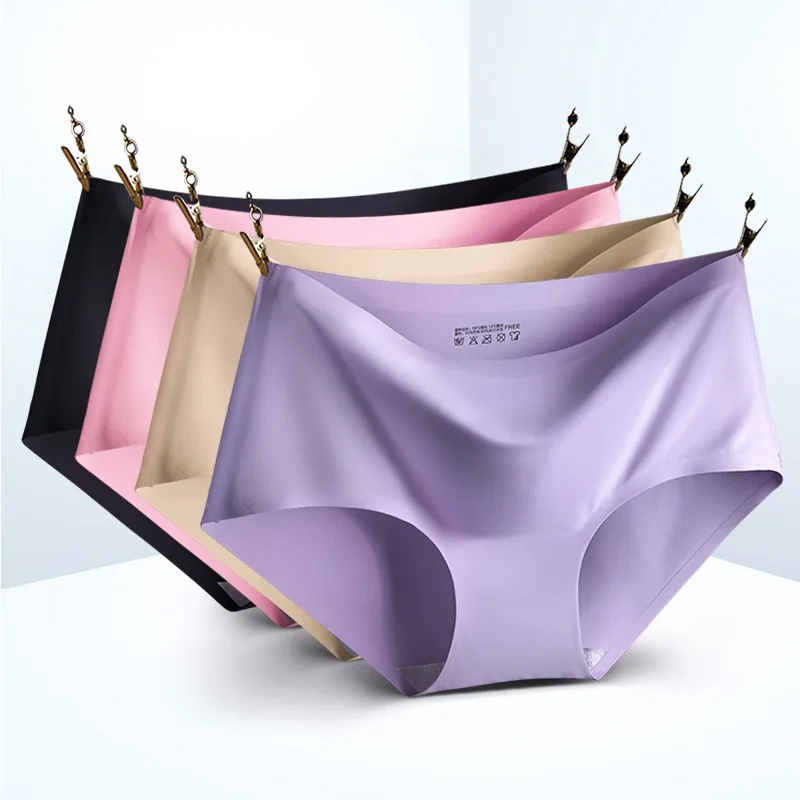 

Women briefs Large size Viscose Fiber Seamless Underwear Women's Sexy Mid-Waist Plus-sized Women's Panties S-XXL