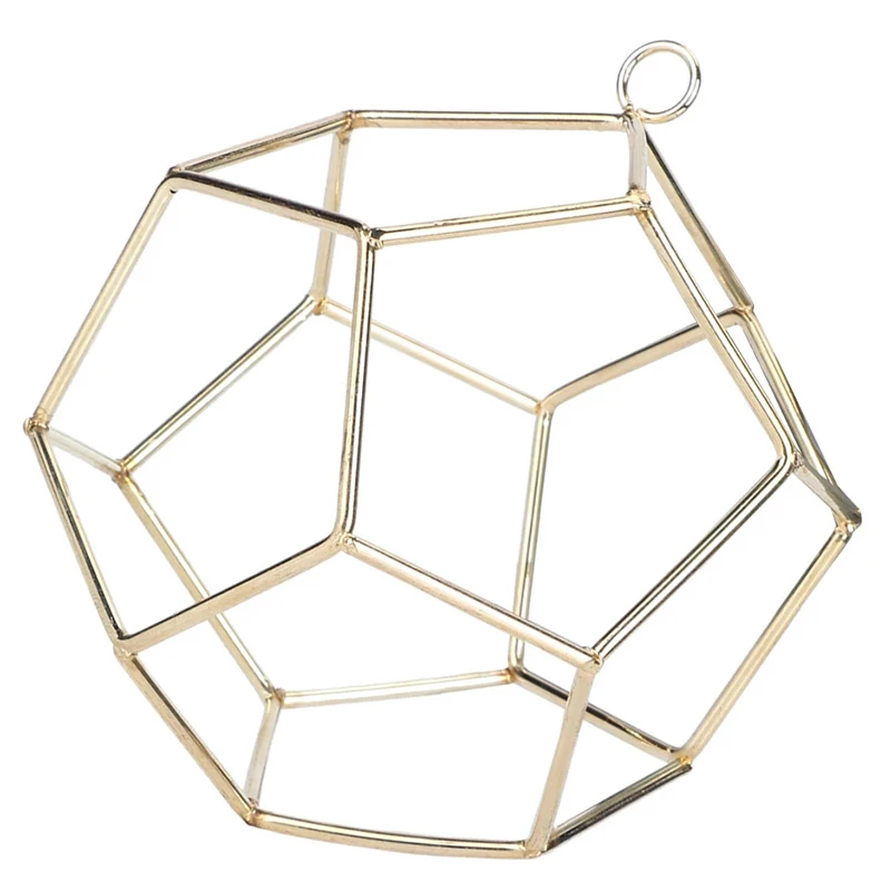 

Geometric Shape Metal Plant Hanging Bracket Display Rack Gardening Decoration for Home Plants Holder