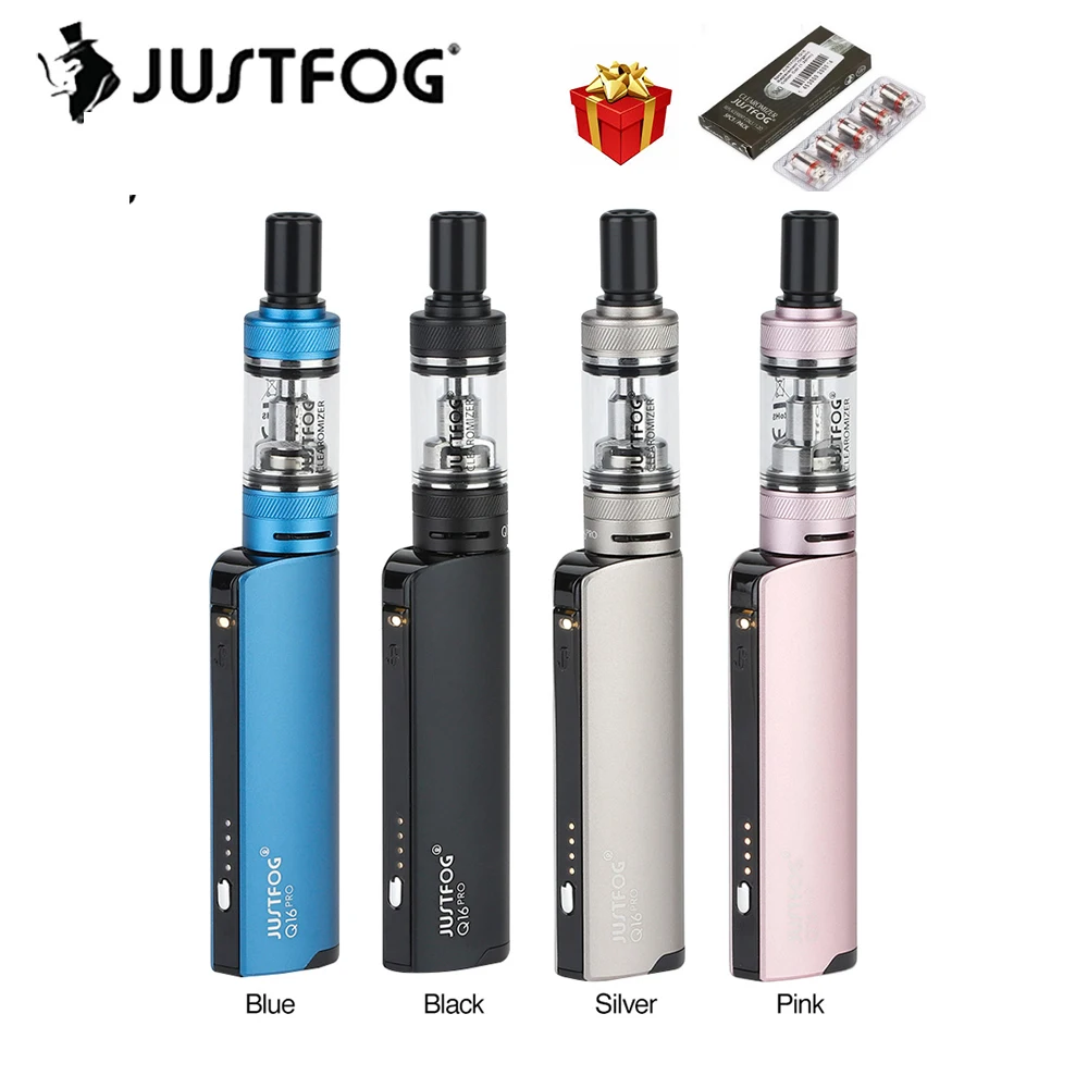 Горячо! JUSTFOG Q16 и JUSTFOG Q16 Pro стартовый комплект wi/900 мАч батарея 1,9 мл бак вейп-комплект электронной сигареты Vs MINIFIT