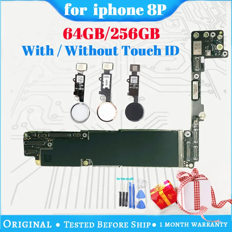 Материнская плата для iPhone 8 Plus 64 ГБ 256 с iCloud оригинальная разблокированная с/без