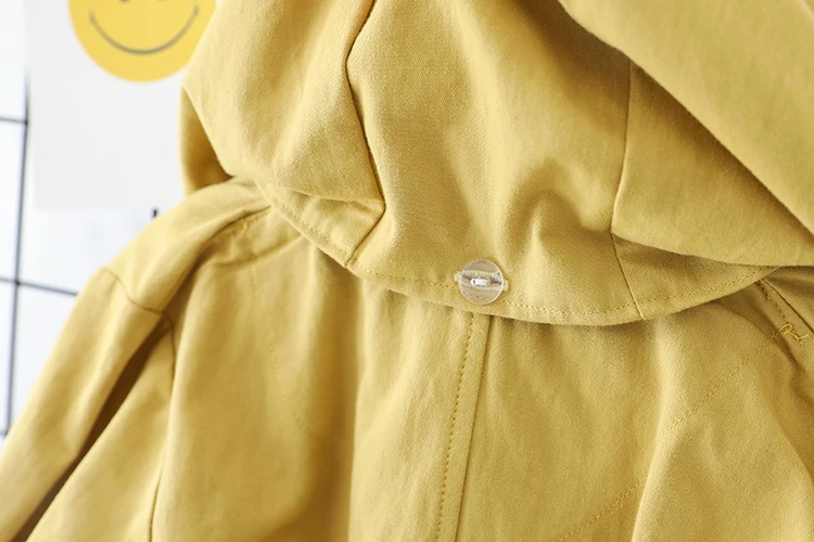 Детский Тренч с капюшоном куртка мультяшным динозавром для мальчиков и девочек 1