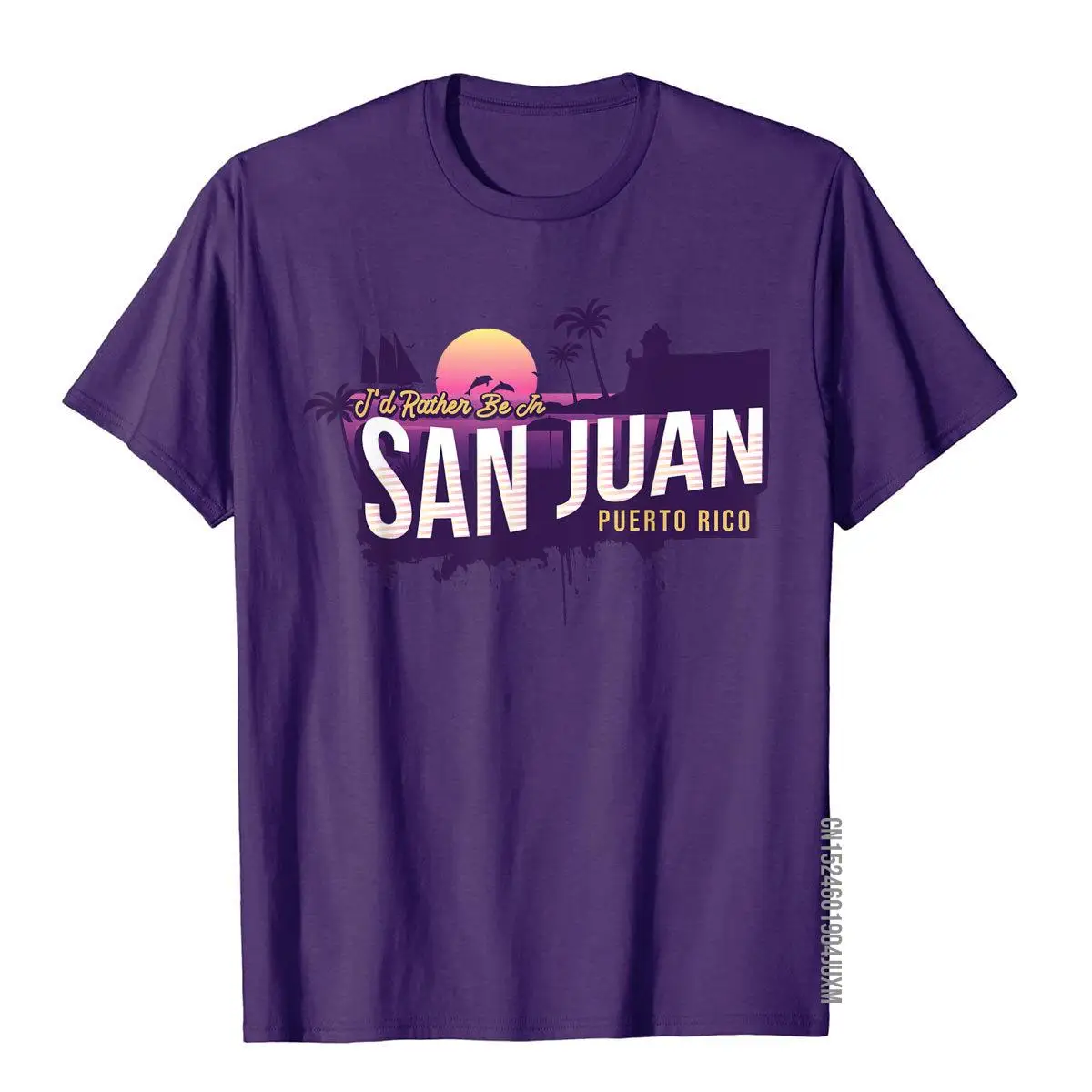 Винтажная сувенирная футболка Я предпочитаю быть в Сан-Хуане Пуэрто-Рико Мужская