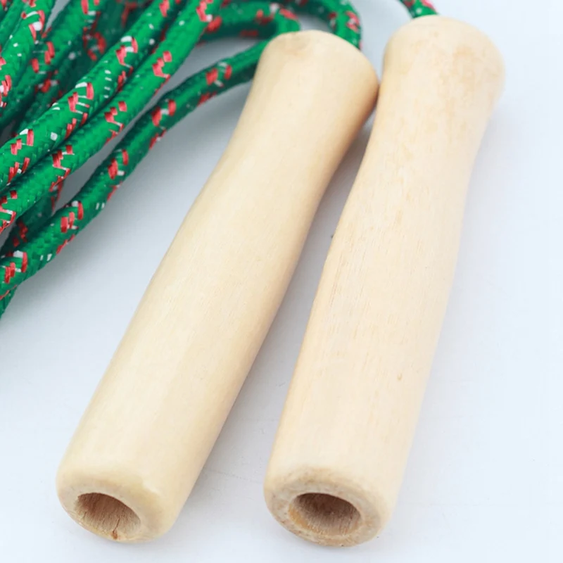 Спортивная Скакалка скоростная с деревянной ручкой для тренировок 2 4 м 1 шт.