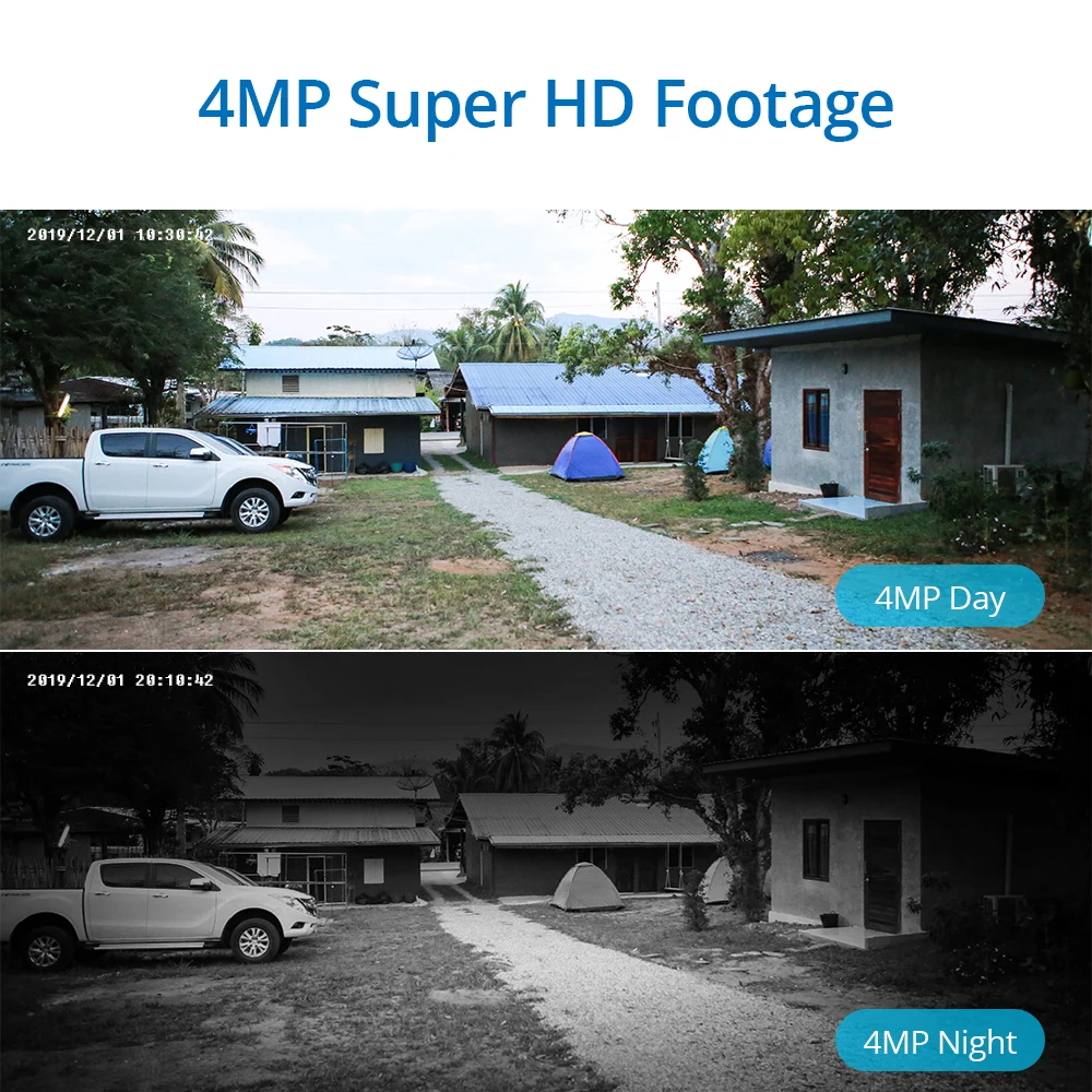 IP камера SANNCE 4 МП Wi Fi ONVIF 2 дюйма IP66|remote cam|wifi ipcctv security |