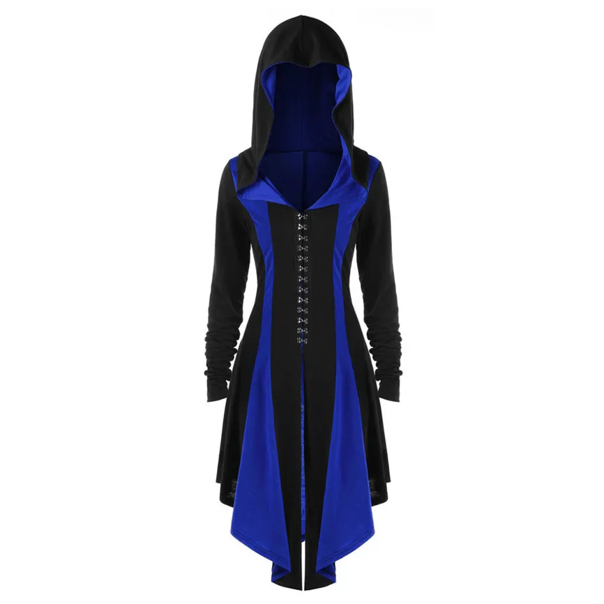 Женское Асимметричное пальто с капюшоном длинная Повседневная парка верхняя