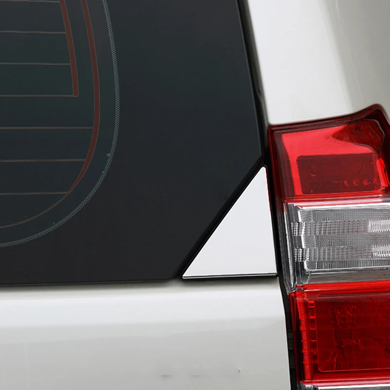 Накладки на задние стекла хромированные для Toyota Land Cruiser Prado FJ 150 2010 2012 2013 2014 2015 2016 2017