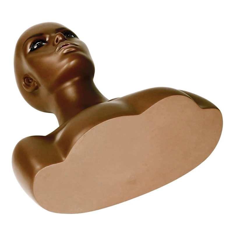 

FRP Mannequin Manikin Head Model Wig Hair Display Stand Half Body Heads for Jewelry Wig Hat Display