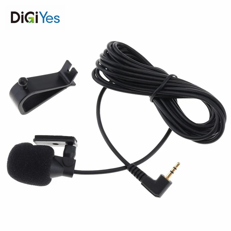 ПВХ проводной 2 5 мм стерео джек Мини Автомобильный Микрофон внешний микрофон для
