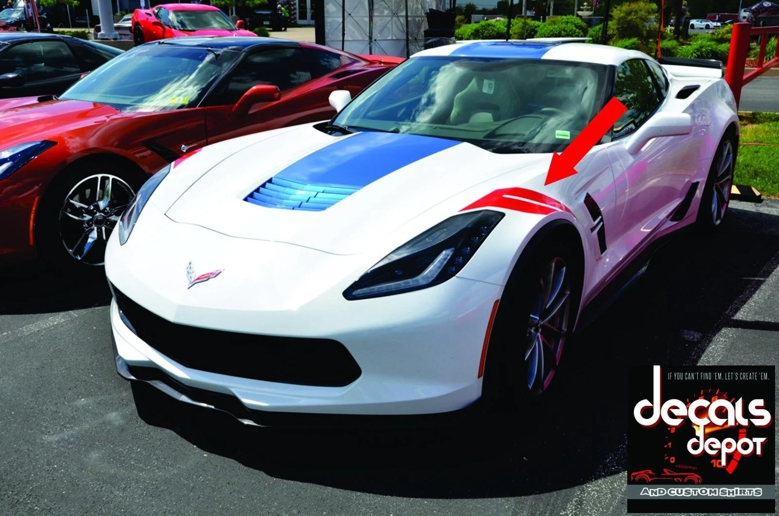 

Для x2 C7 Grand Sport Coupe C7-02 05 C5 Z06 Stingray UNIVERSAL 2x HASH Stripe