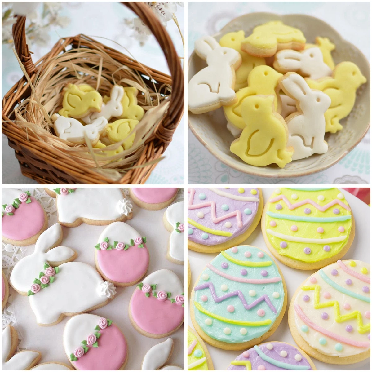 

1 Set Purple Plastic Cookie Cutters Biscuit Mold Happy Easter Decorations For Home Bunny Eggs Rabbit DIY Supplies Party Cupcake