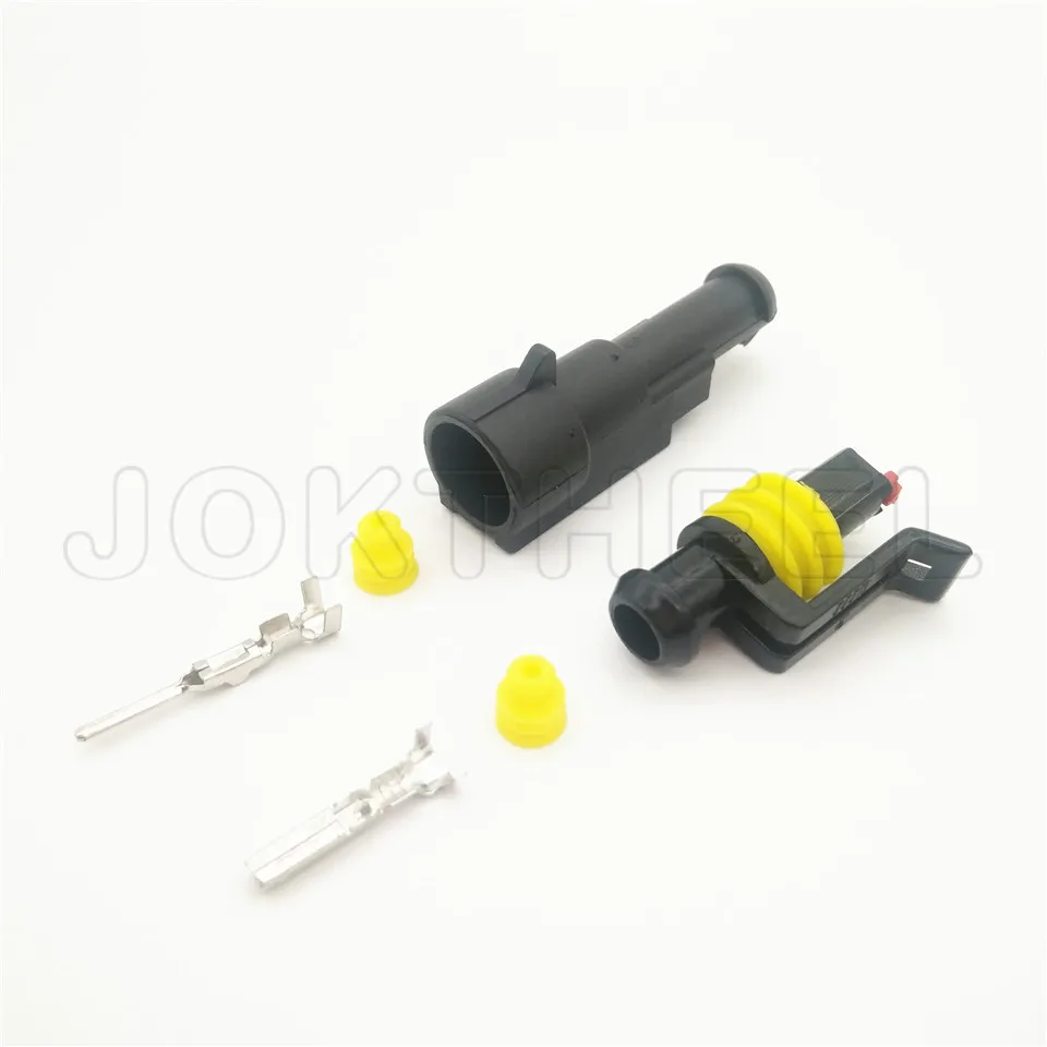 Набор 5 штук разъемов для автомобилей: 1P 2P 3P 4P 6Pin TE Tyco AMP Superseal мужской женский водонепроницаемый разъем для автомобиля с ксеноновой лампой электрической проводки.