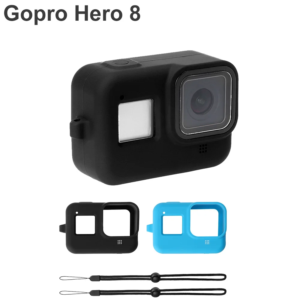 Мягкий силиконовый чехол для Gopro Hero 8 чехол черный синий защитный полный чехол для Gopro Hero 8 аксессуары для экшн-камеры