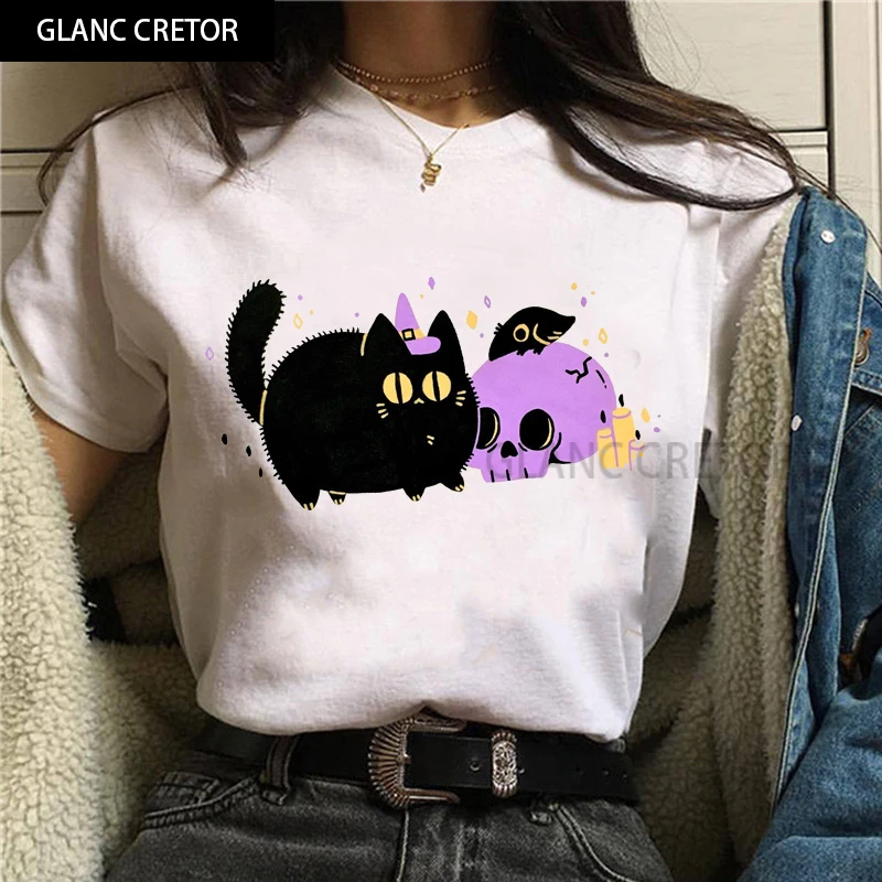 

New Harajuku Kawaii Cartoon T-shirt Korean 90s Tshirt Graphic Top Tees Female Ullzang T Shirt Women Cartoon Tshirt