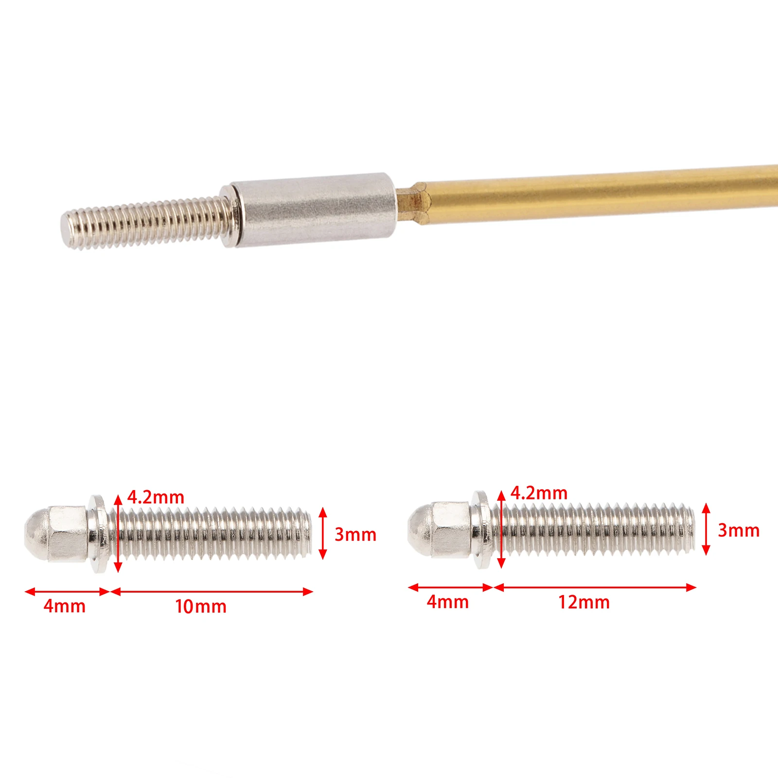 

30x M3 Hex Nut Screws for 1.9/2.2" Wheel Model Buggy Trucks Car Accessories