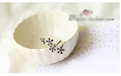 Простое ретро-кольцо с цветком сливы античное серебряное покрытие бронзовое