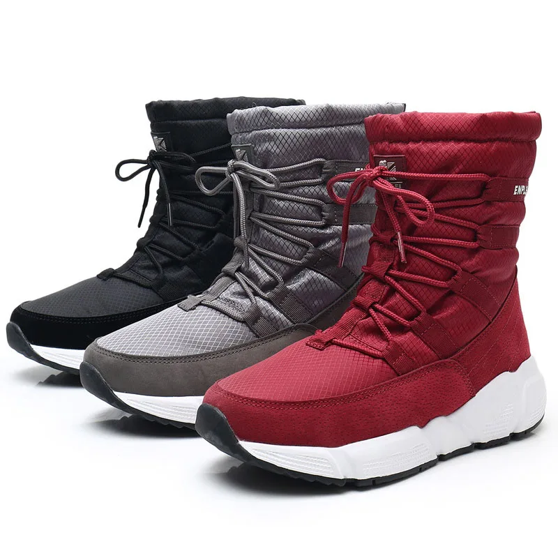 

2021 New Autumn and Winter Parent-child Boys and Girls Children's Boots Waterproof Middle Tube Thick Warm Snow Shoes Kids Boots