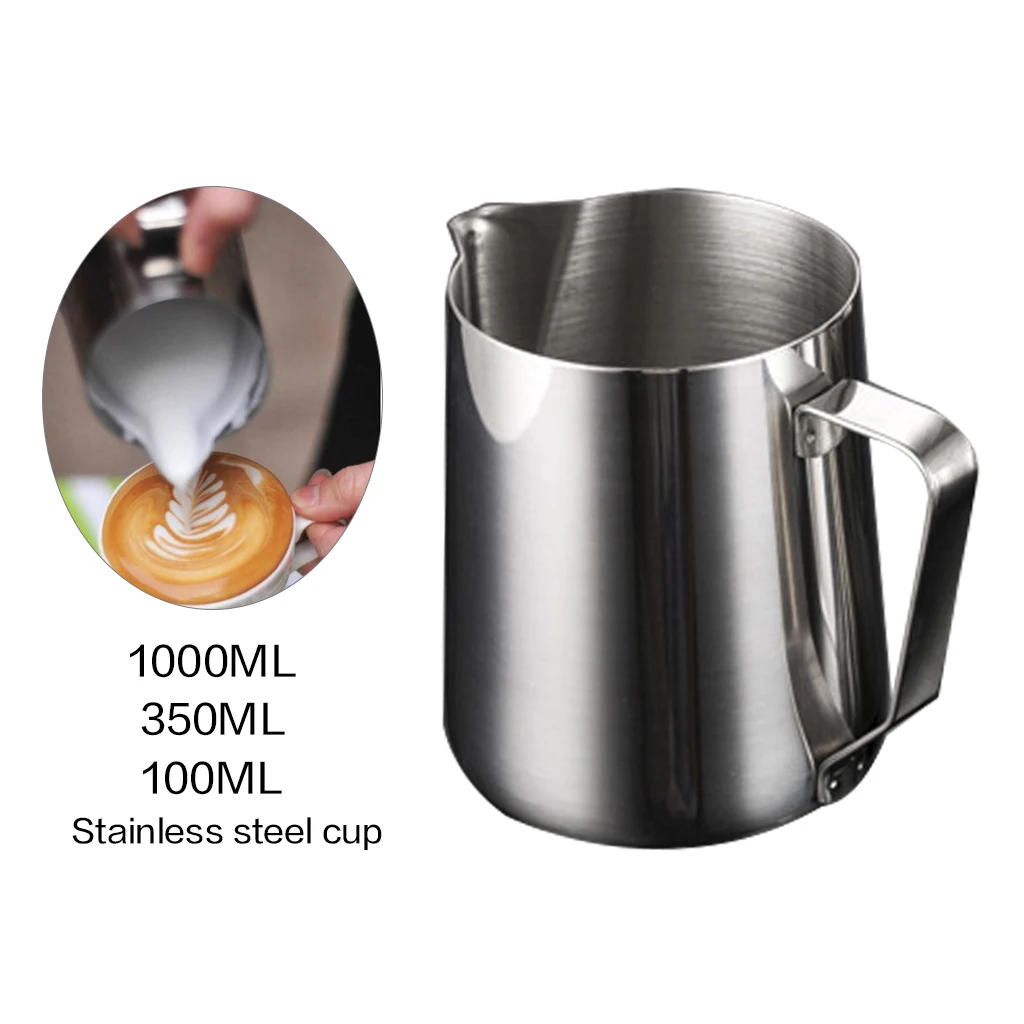 Stainless Steel Milk frothing jug Cream Cup Espresso Coffee Pitcher Barista Craft Latte Frothing Jug Kitchen Accessories | Дом и сад