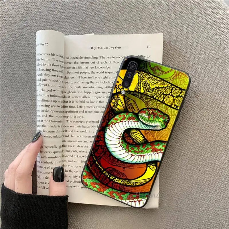 

Color artistic painting snake Phone Case for samsung galaxy s21 s20 fe s10 a51 a52 a71 a50 a12 a72 a21s a70 note 20 10 ultraplus