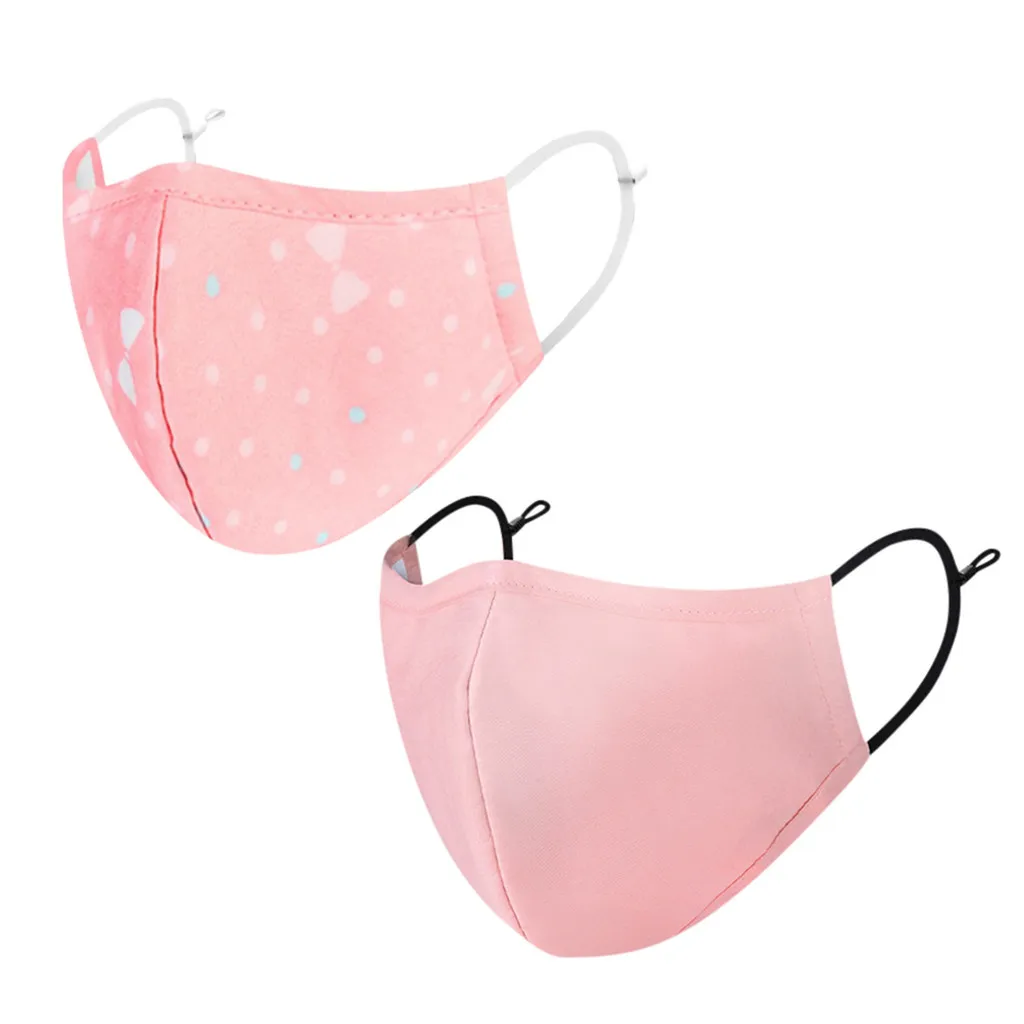 Дети хлопок рот Maska пыли загрязнения Facemask S многоразовые 2 шт лицо Maskswashable и