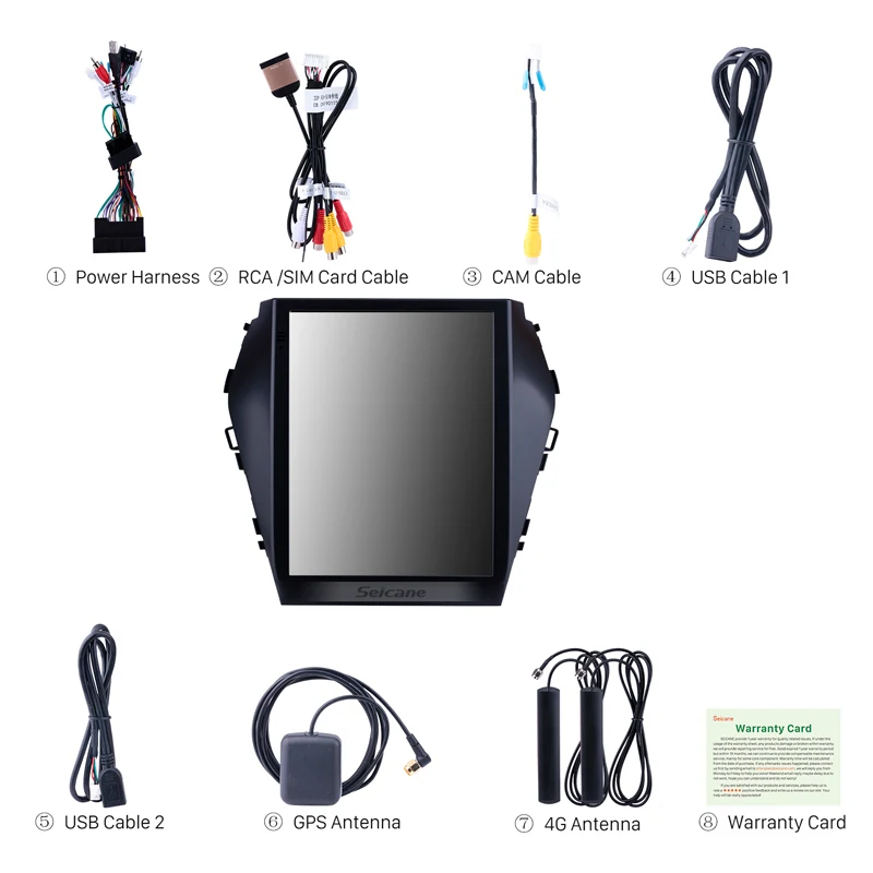 Seicane 9 7 дюймов Android 1 автомобильный радиоприемник для 2015 2016 2017 Hyundai Santafe IX45 GPS