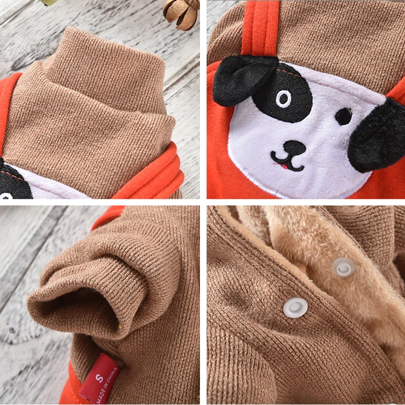 Милая одежда для маленьких собак зимний джинсовый комбинезон теплый модный