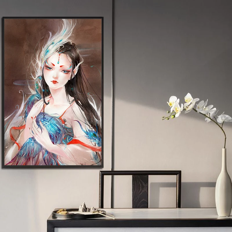 Diy Цифровая живопись женская фигура классическая женщина достойная атмосфера