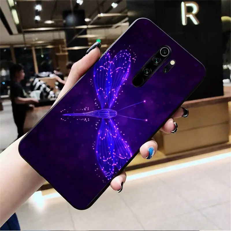 Красивая стрекоза чехол для телефона Redmi Note 9 8 8T 8A 7 6 6A экшн-камеры Go Pro Max K20 |