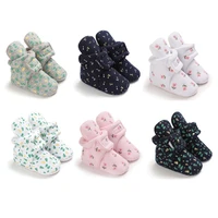 newborn baby shoes first walkers winter plush warm socks toddler unisex crib shoes baby girls boys soft sole snow booties